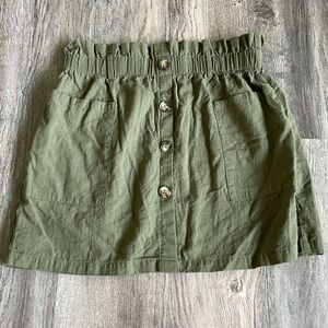 Shein Army Green Skirt, size large